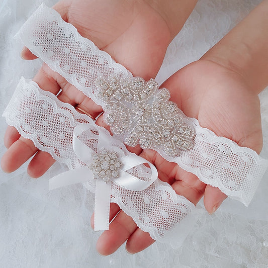 Delicate Bridal Garter Set